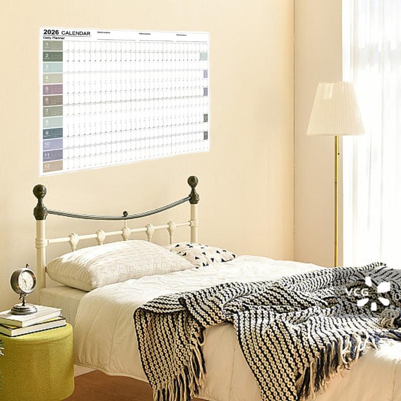 Home Office With View - CORA 2026 Wall Hanging Calendar Full