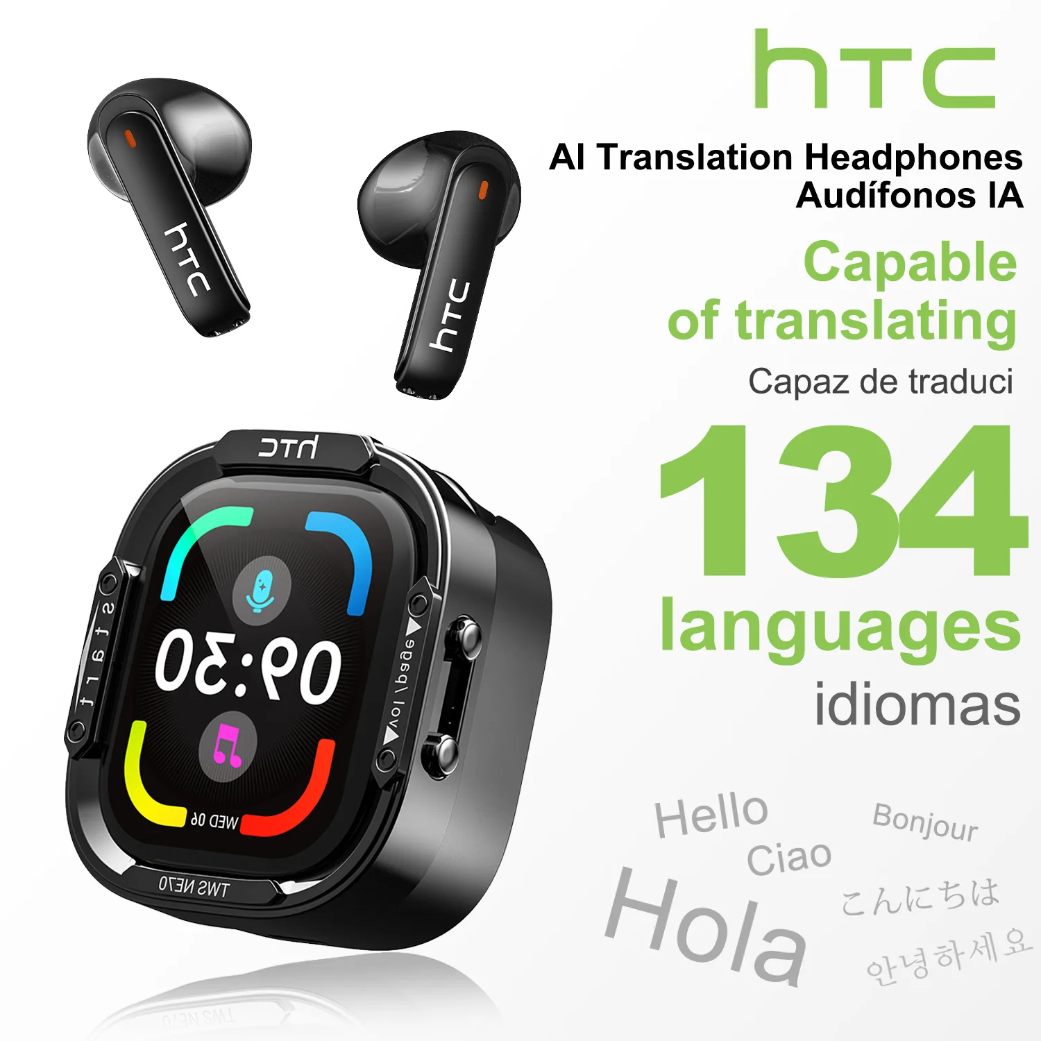 Home Office Headset - HTC NE70 Bluetooth V6.0 Headphones Smart