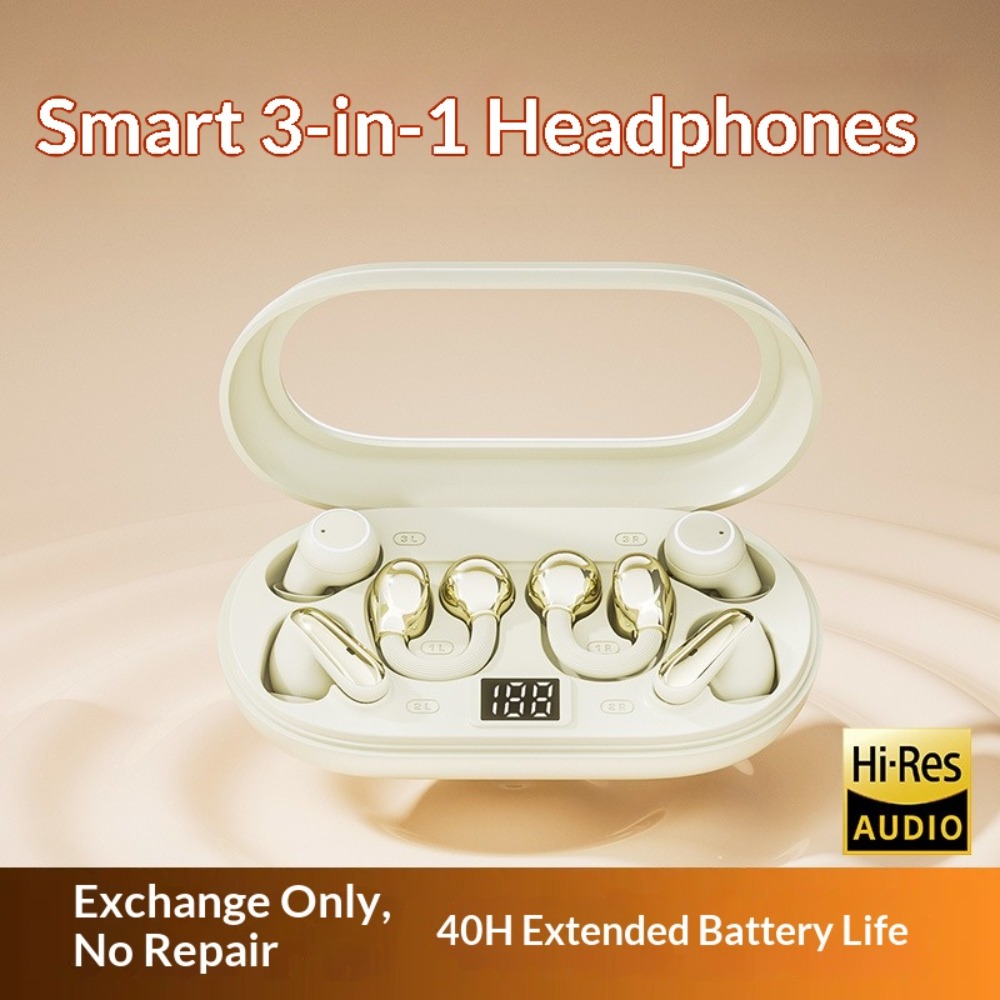 Home Office Headset - 3-in-1 Wireless In-ear Sleep Bluetooth Earphones