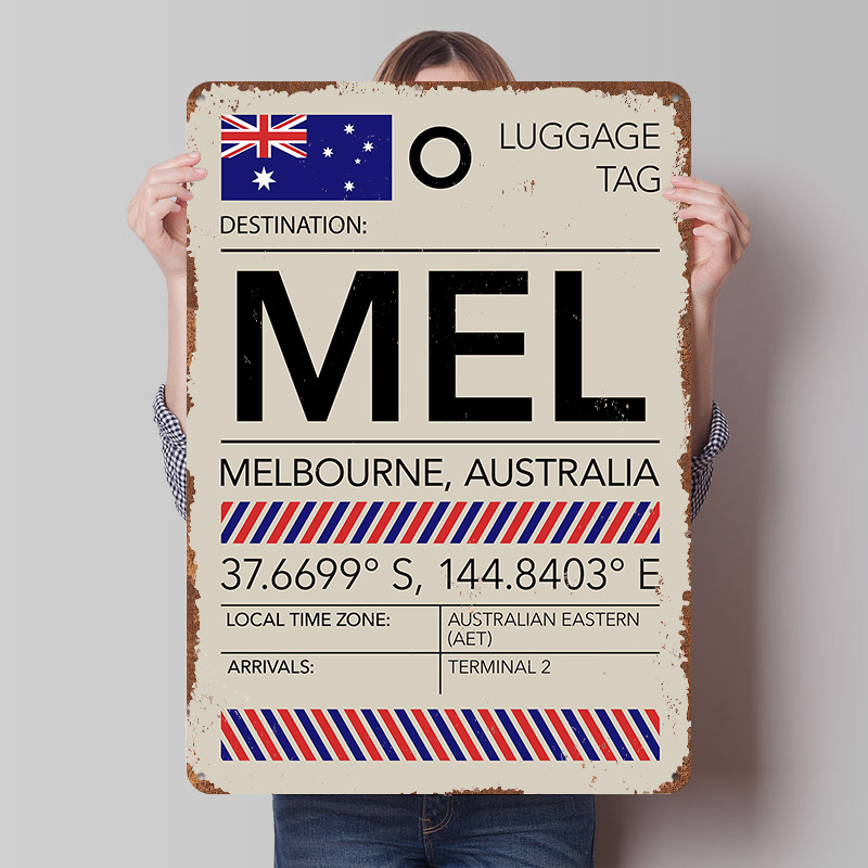 Home Office Australia - MEL Melbourne Australia Airport Printed Poster