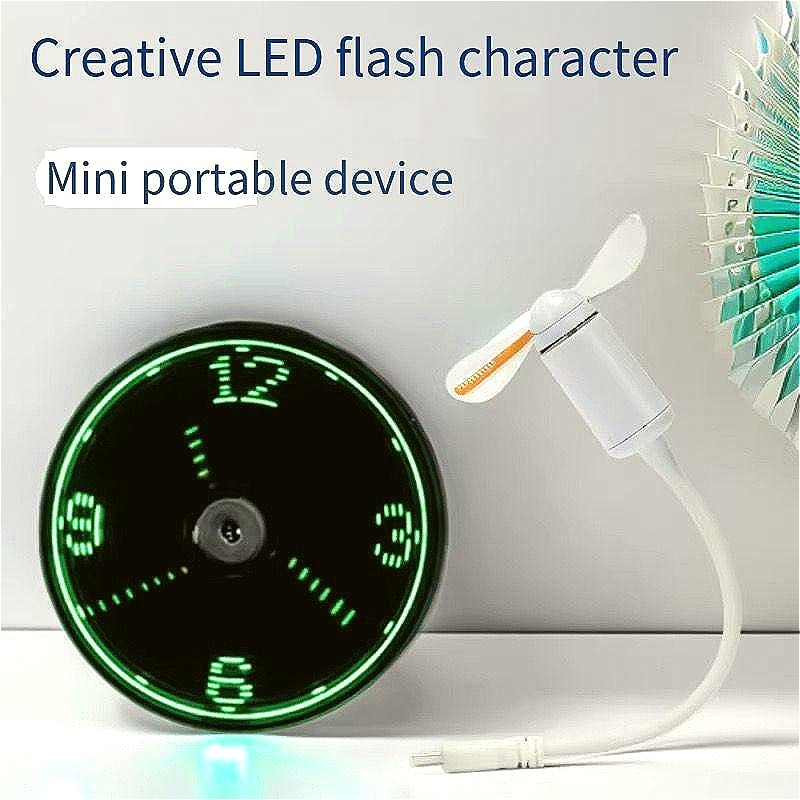 Portable USB LED Message Fan,  - огляд і ціна Home Office Programmer