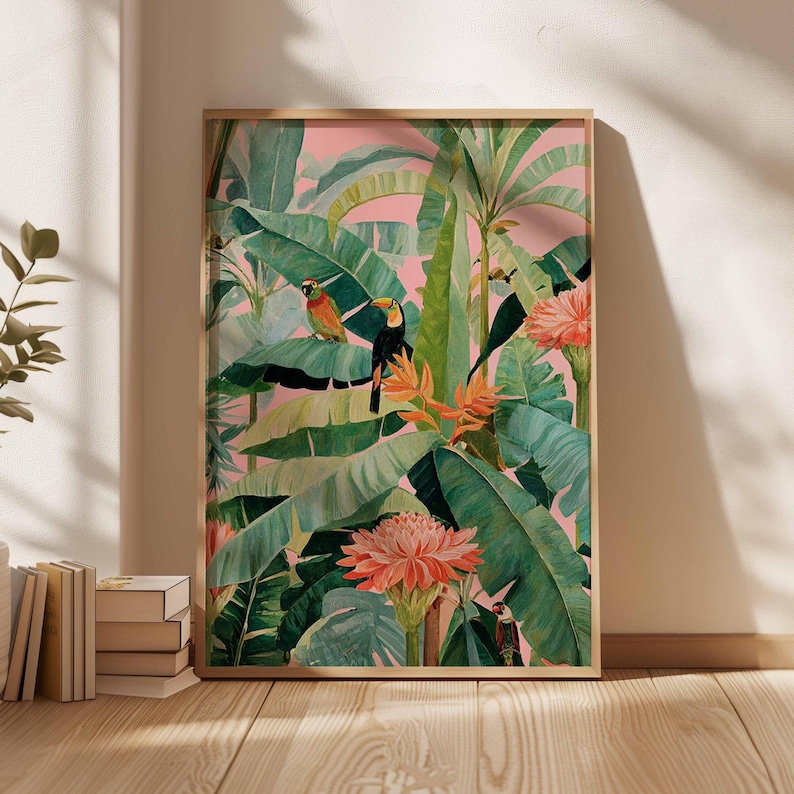 1pc Retro Tropical Canvas Post - огляд і ціна Home Office Furniture