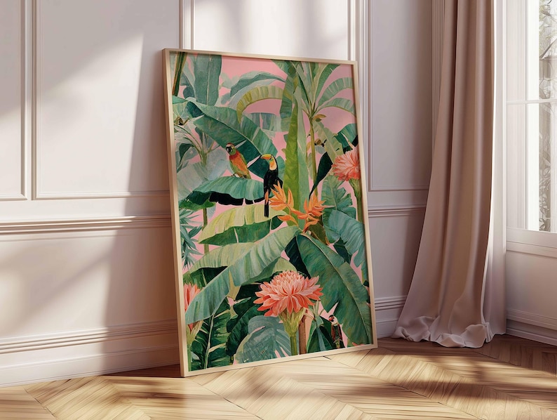 1pc Retro Tropical Canvas Post - огляд і ціна Home Office Furniture