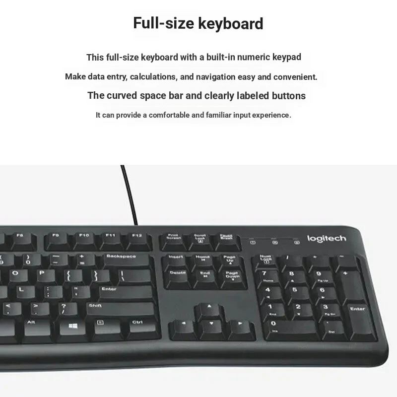 Logitech MK120 Wired Keyboard  - огляд і ціна Home Office Uk Number