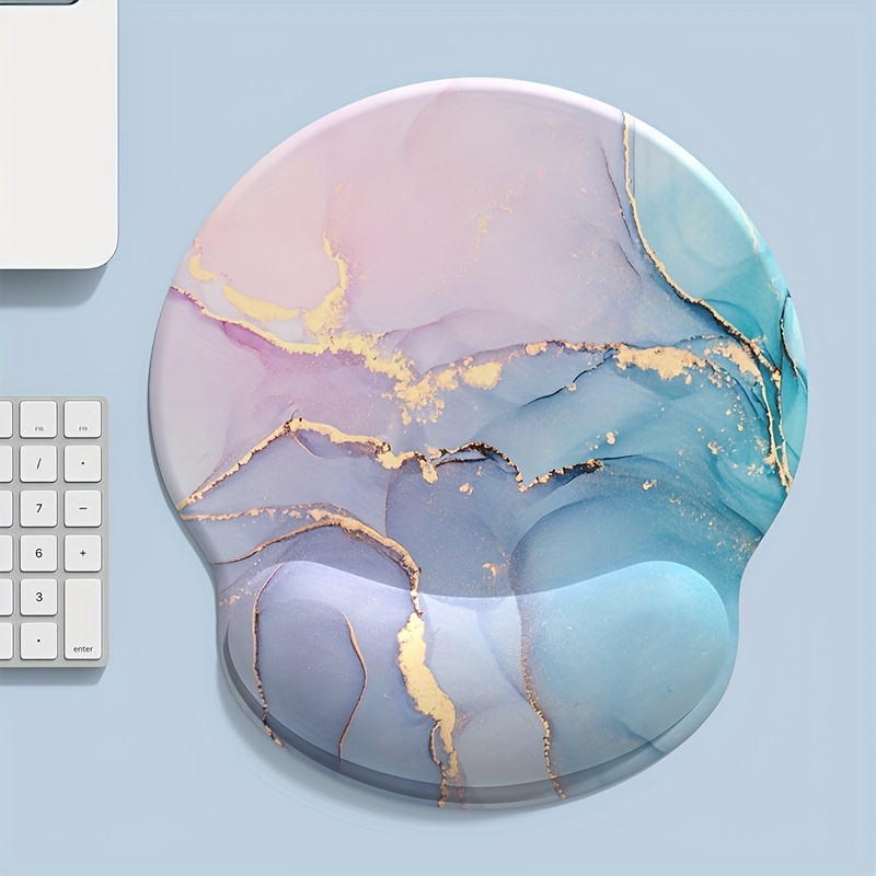 Powder Blue Gradient Marble Te - огляд і ціна Wrist Rest Pad