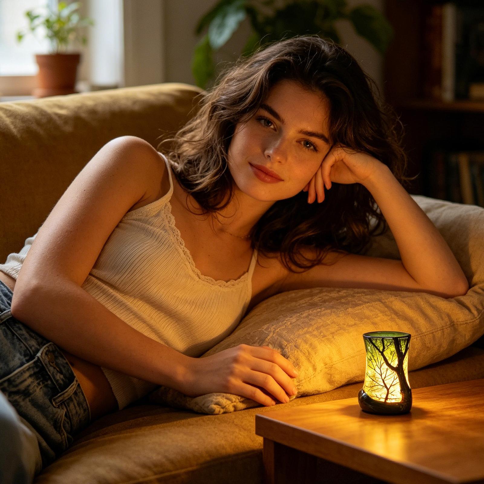 Bedside Table Lamp Forest Nigh - огляд і ціна Home Office Design