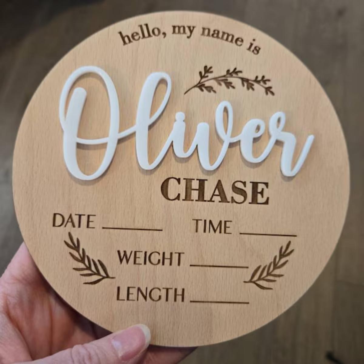 1Pc Custom Baby Announcement S - огляд і ціна Home Office Design