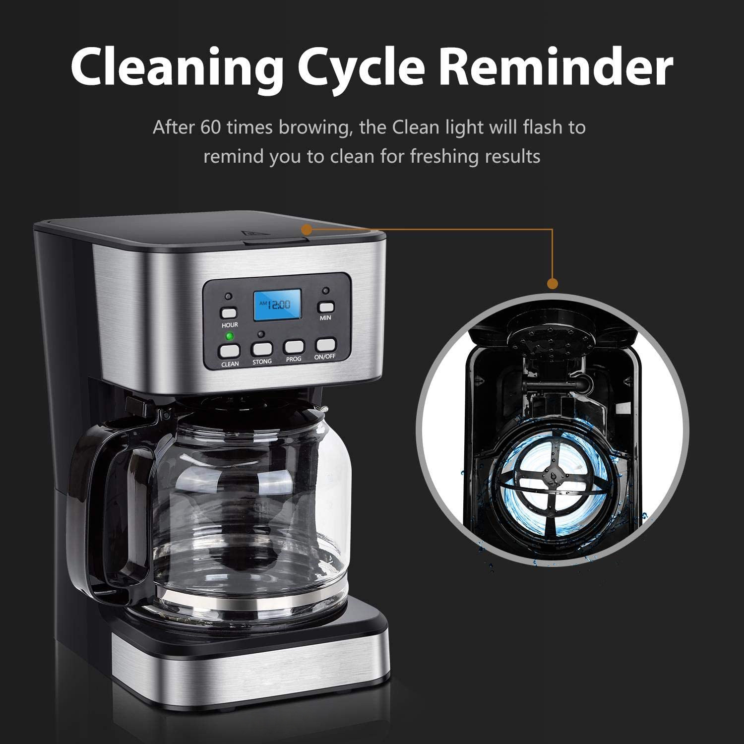 1.5L Programmable Drip Coffee  - огляд і ціна Home Office Programmer