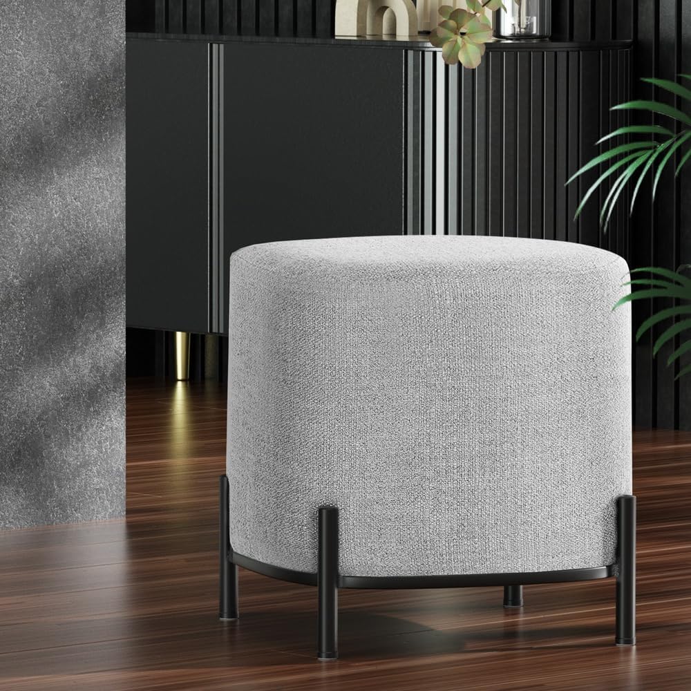 **/Ottoman, Round Footstool Lo - огляд і ціна Home Office Furniture