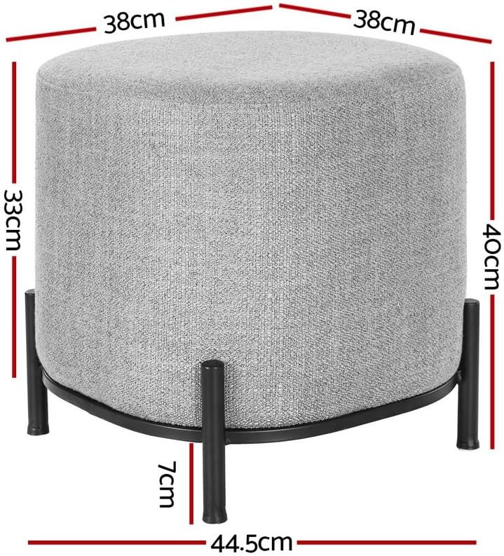 **/Ottoman, Round Footstool Lo - огляд і ціна Home Office Furniture