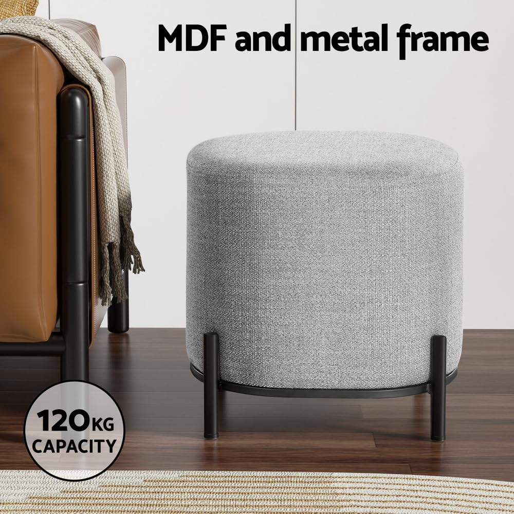 **/Ottoman, Round Footstool Lo - огляд і ціна Home Office Furniture