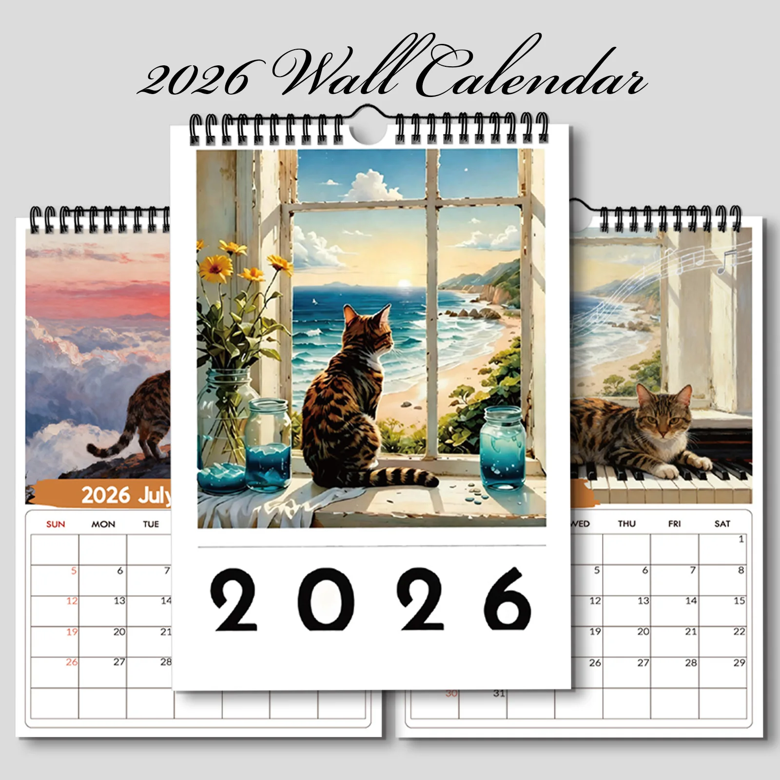 1PC 2026 Wall Calendar, Window - огляд і ціна Home Office With View