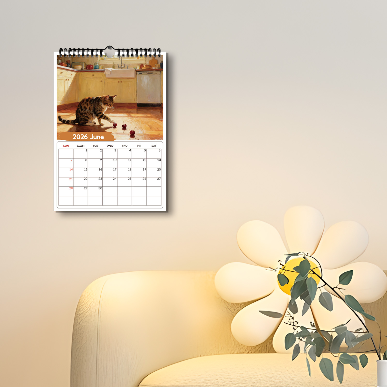 1PC 2026 Wall Calendar, Window - огляд і ціна Home Office With View
