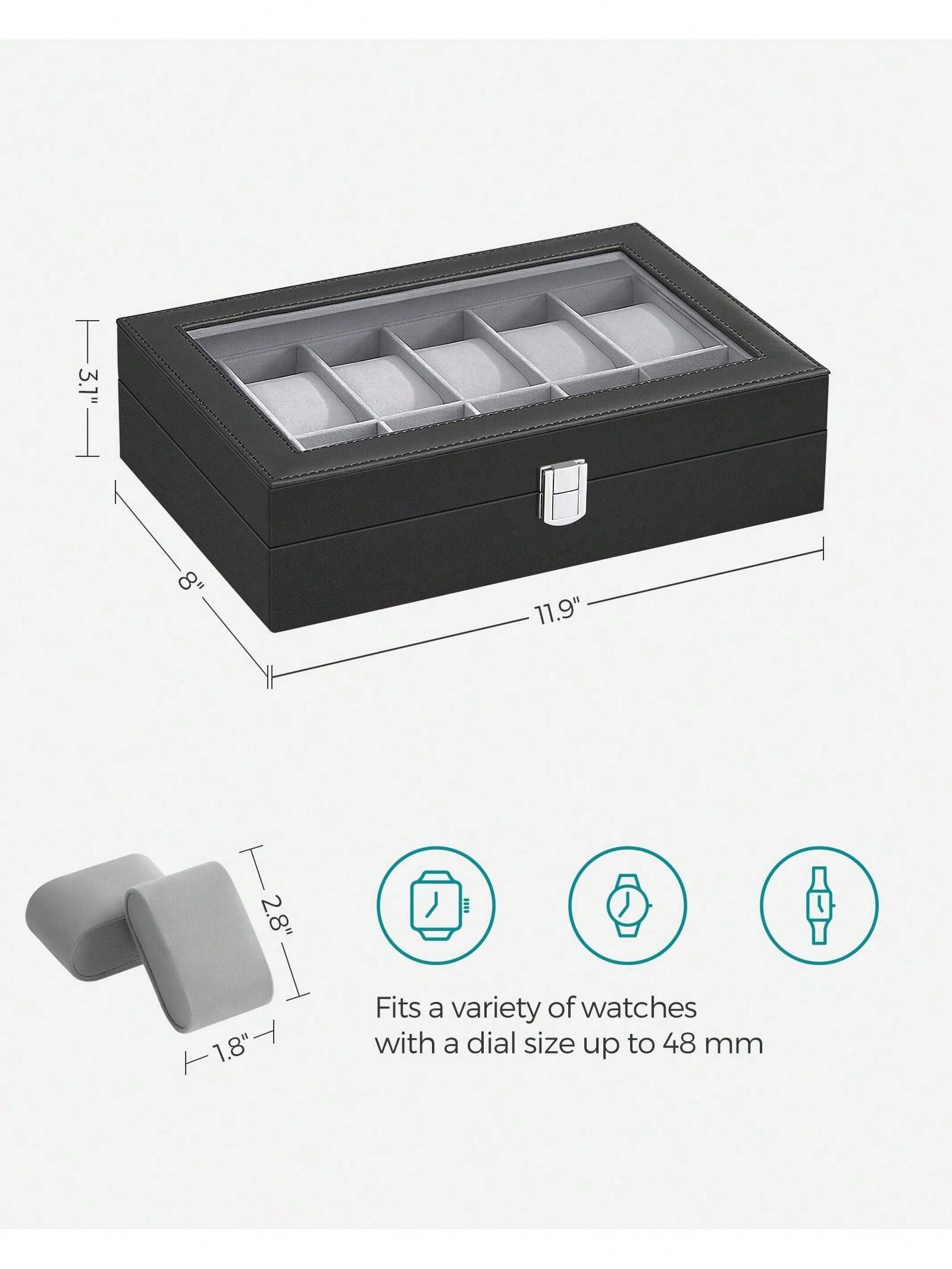 12-Slot Lockable Watch Box wit - огляд і ціна File Cabinet Drawer
