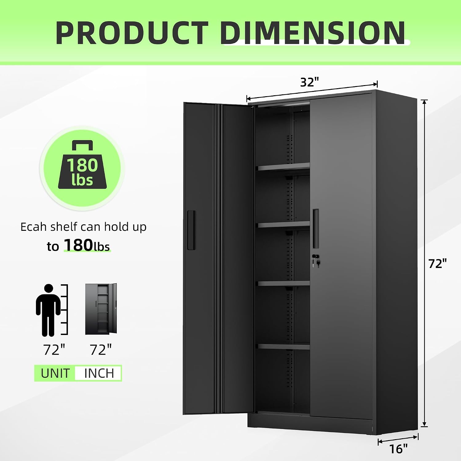 Tall Metal Storage Cabinet Org - огляд і ціна Home Office Furniture