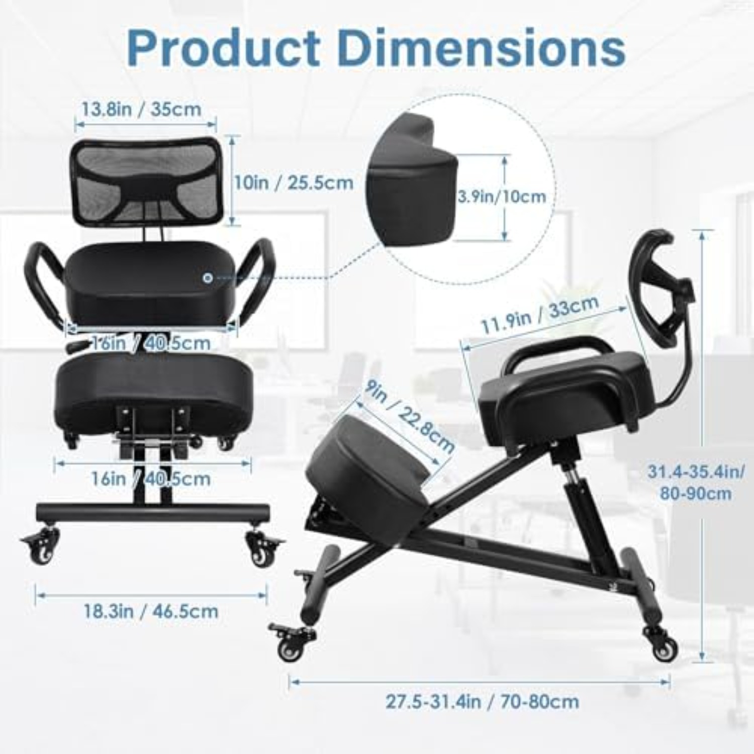Ergonomic Kneeling Chair Adjus - огляд і ціна Ergonomic Office Chair