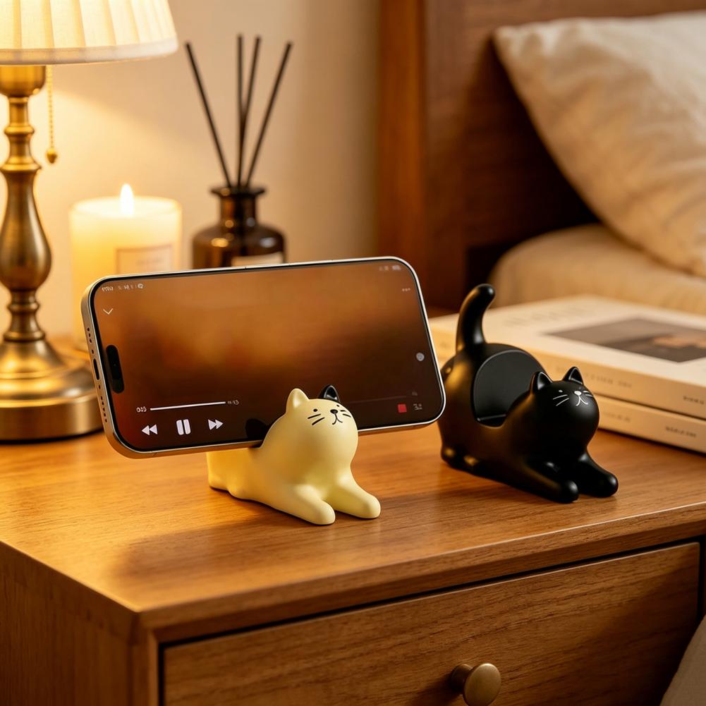 Weighted Phone Stand Cute Cat  - огляд і ціна Home Office With View