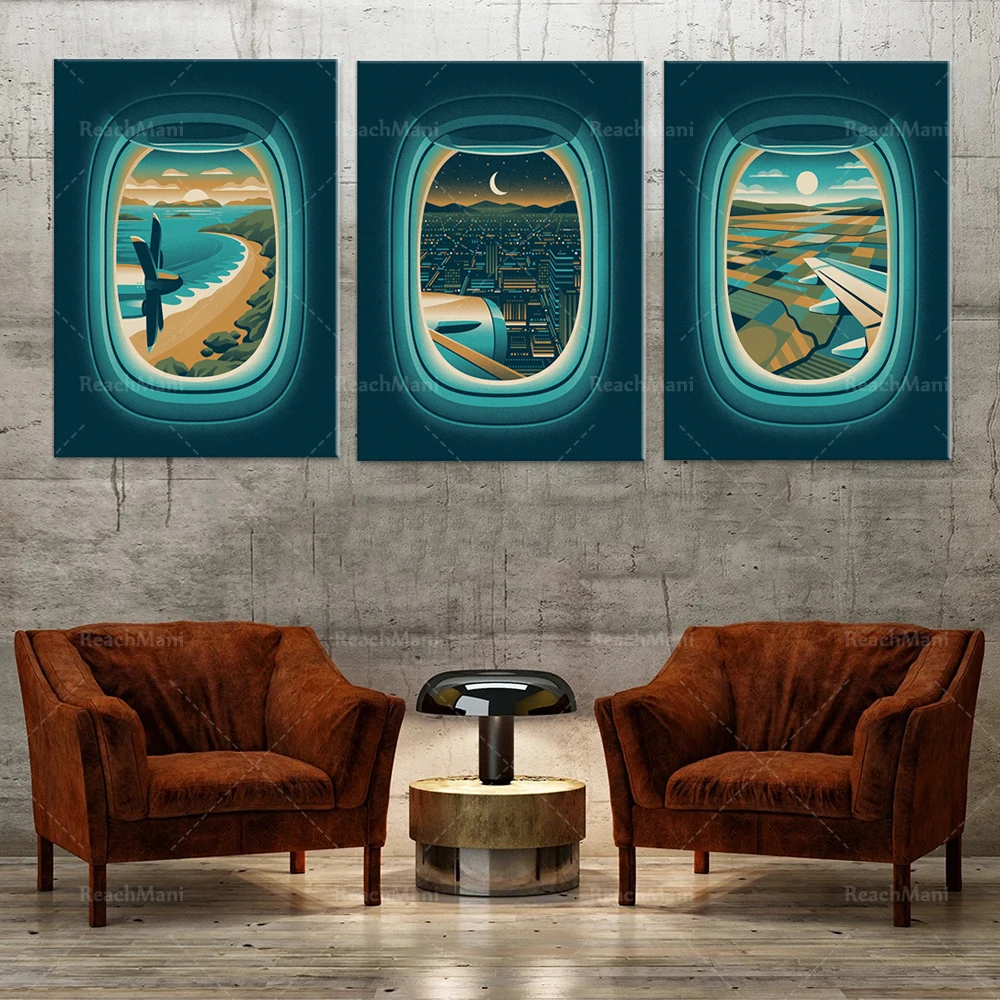 Night City View Airplane Windo - огляд і ціна Home Office With View