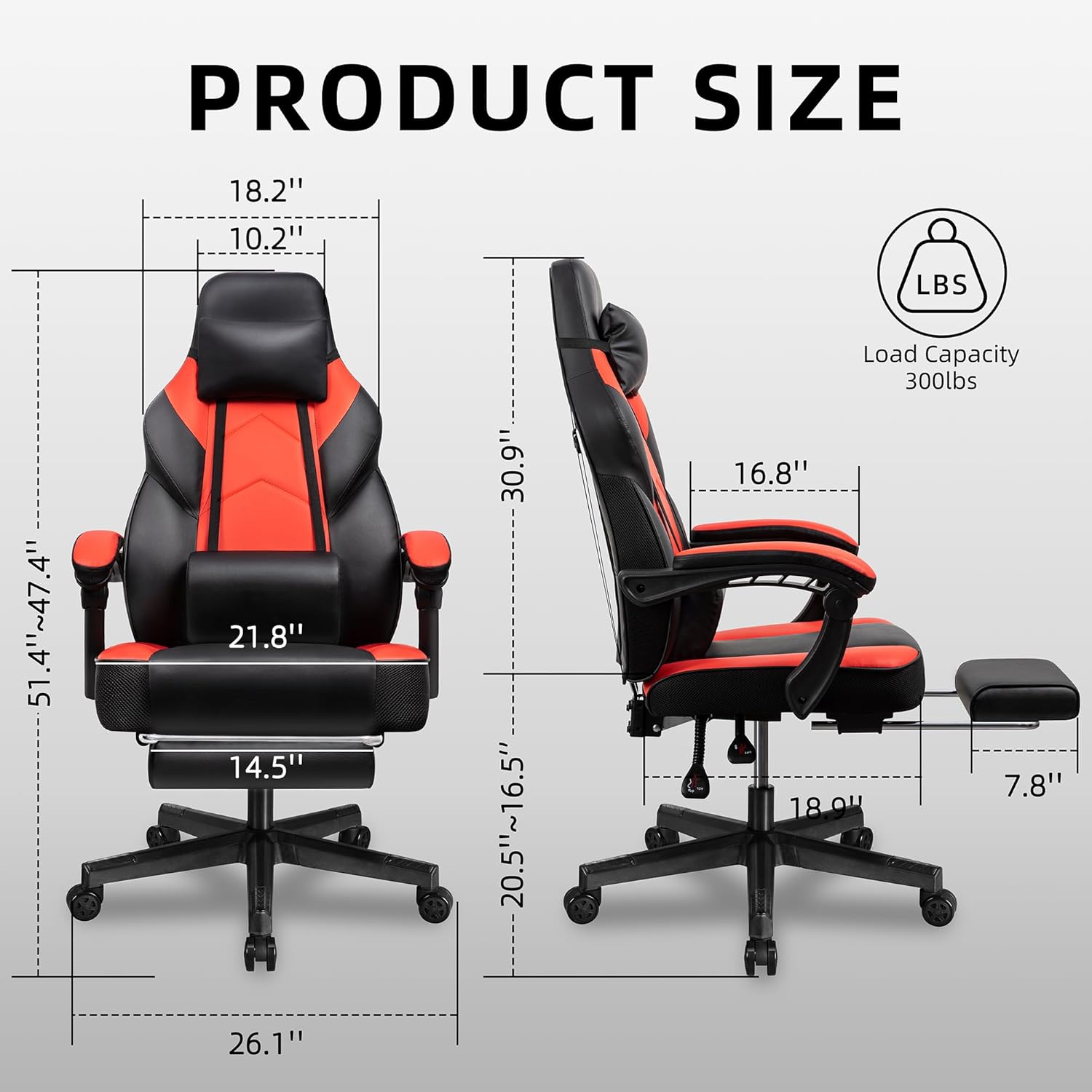 Gaming Chair with Footrest, Ma - огляд і ціна Home Office Design