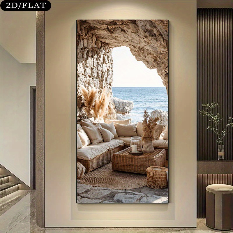 Extra Large Coastal Beach Cave - огляд і ціна Home Office With View