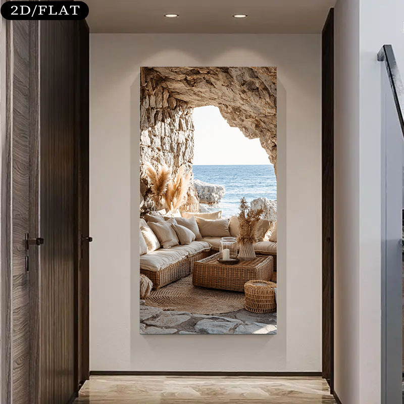 Extra Large Coastal Beach Cave - огляд і ціна Home Office With View
