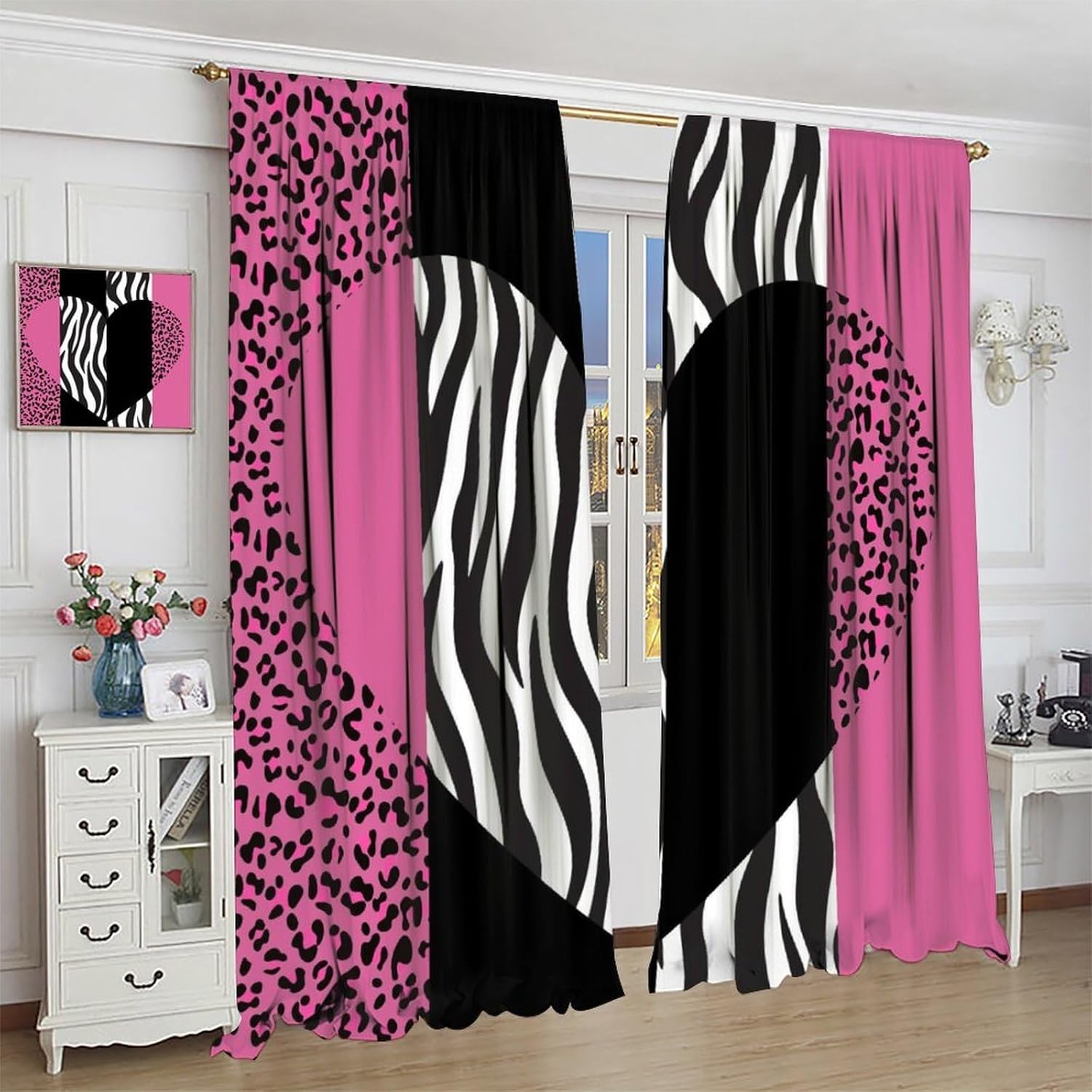 Art Wild Animal Skin Curtain，V - огляд і ціна Home Office Romance