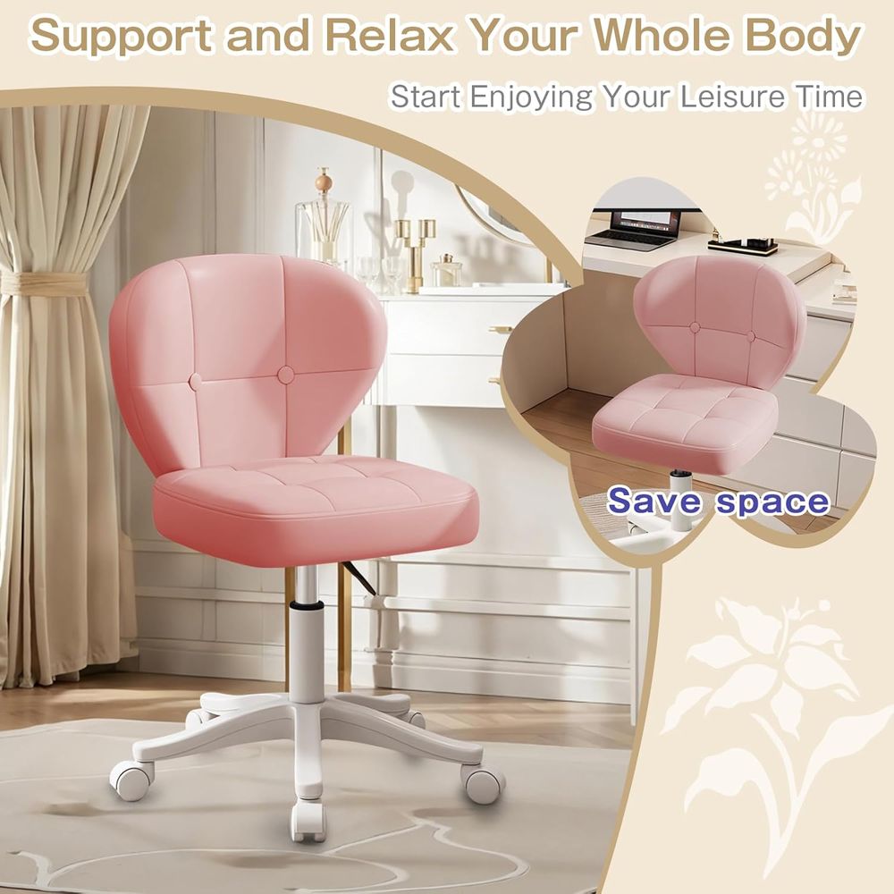 Plush Swivel Office Chair with - огляд і ціна Home Office Furniture