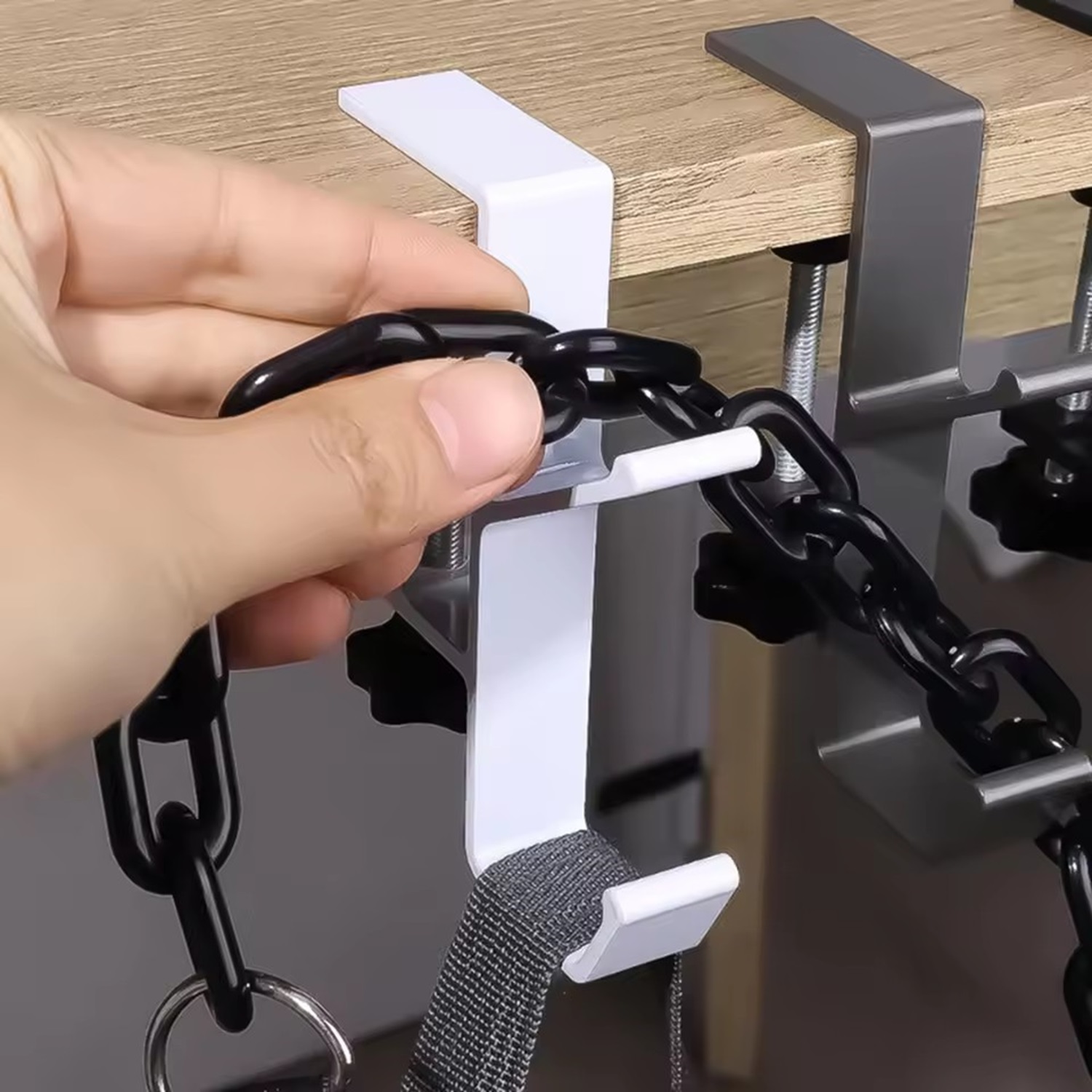 1/2pc Adjustable Desk Edge Hoo - огляд і ціна Home Office Headset