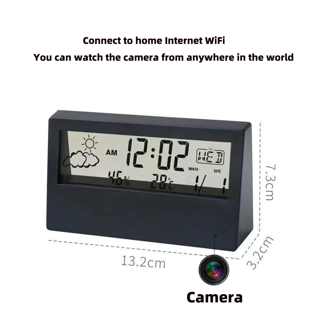 4K WiFi Clock Camera with Moti - огляд і ціна Home Office With View