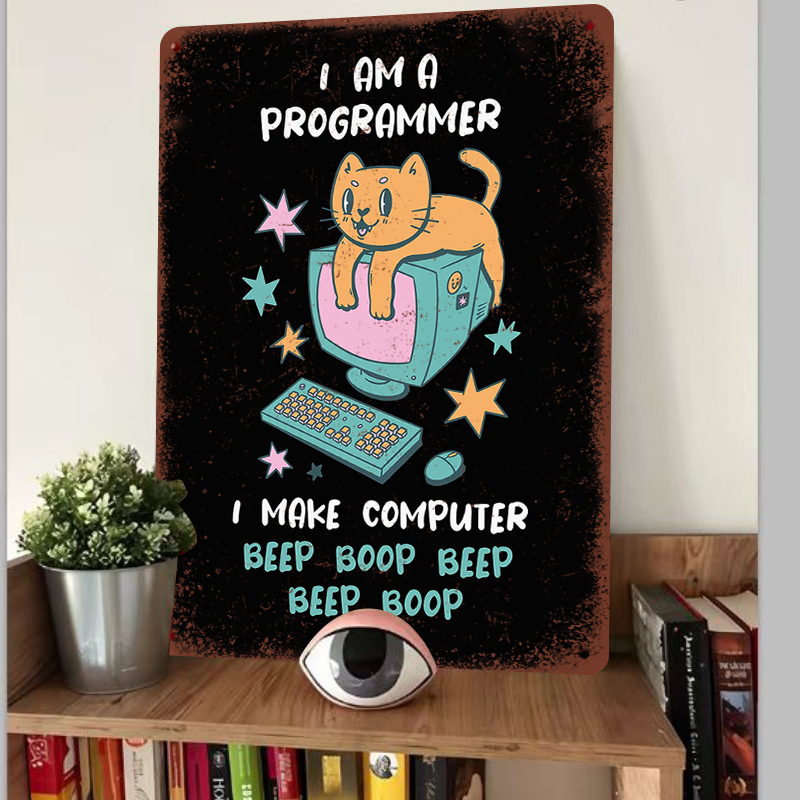 I Am A Programmer Cat Metal Ti - огляд і ціна Home Office Programmer